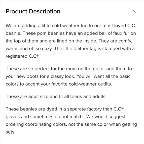 C.C. Fur Lined Pom Beanie - Picture 11 of 11